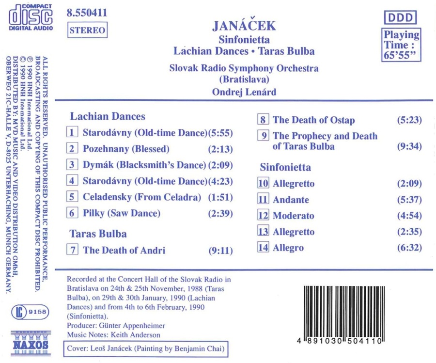 Janacek: Lachian Dances, Taras Bulba - slide-1