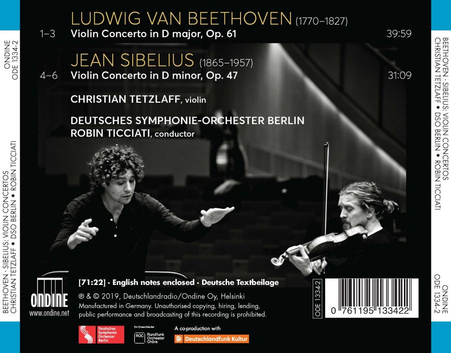 Beethoven; Sibelius: Violin Concertos - slide-1