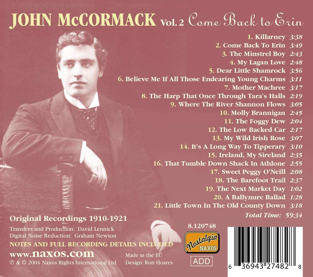 John McCormack: Come Back To Erinvol. 2 - slide-1