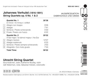 Verhulst: String Quartets op. 6, No. 1 & 2 - slide-1