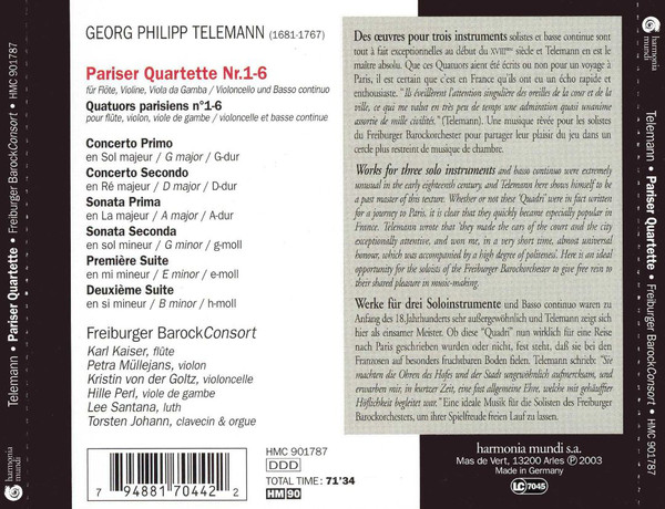 Telemann: Pariser Quartette - slide-1