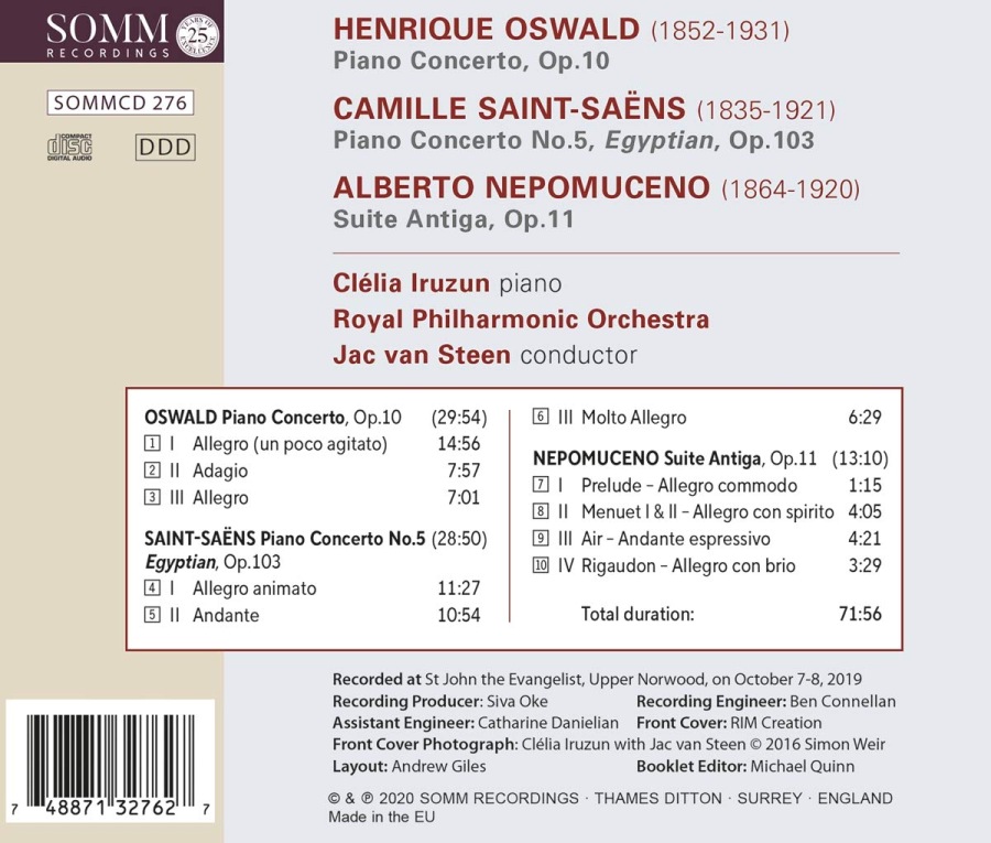 Oswald; Saint-Saens: Piano Concertos - slide-1