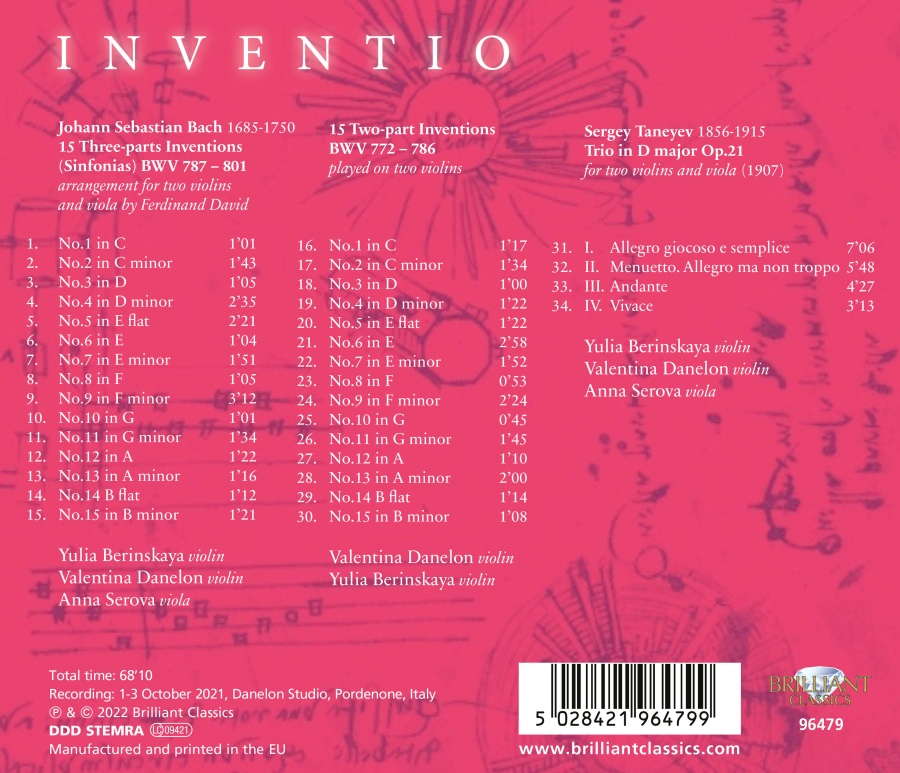 Bach & Taneyev: Inventio - slide-1