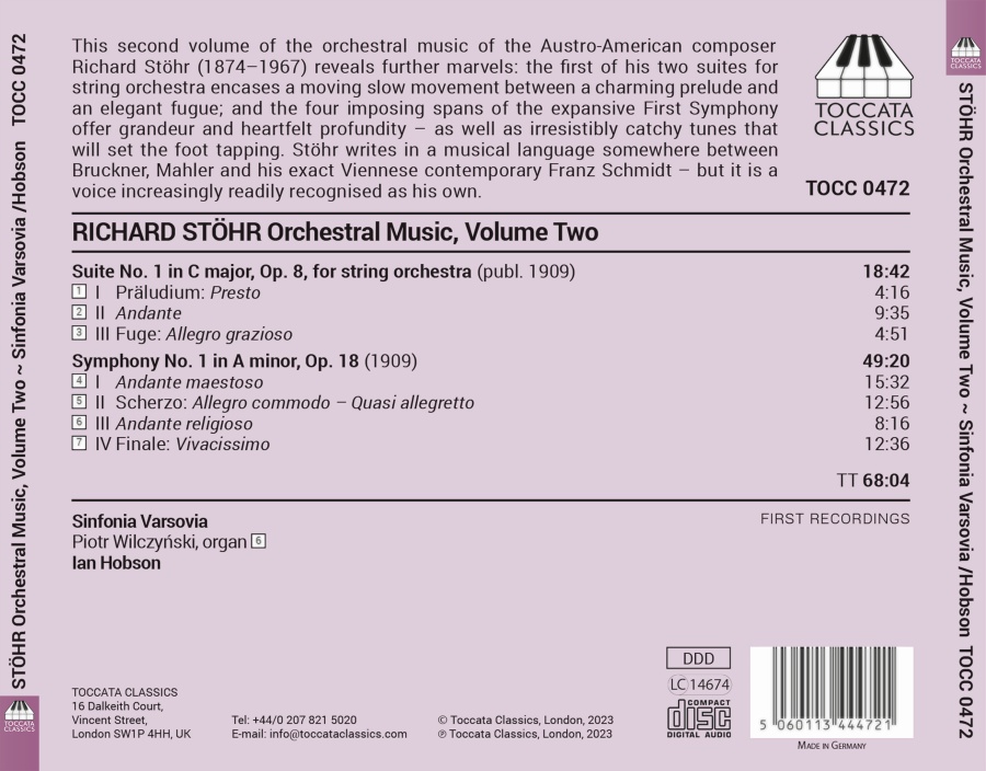 Stöhr: Orchestral Music Vol. 2 - slide-1