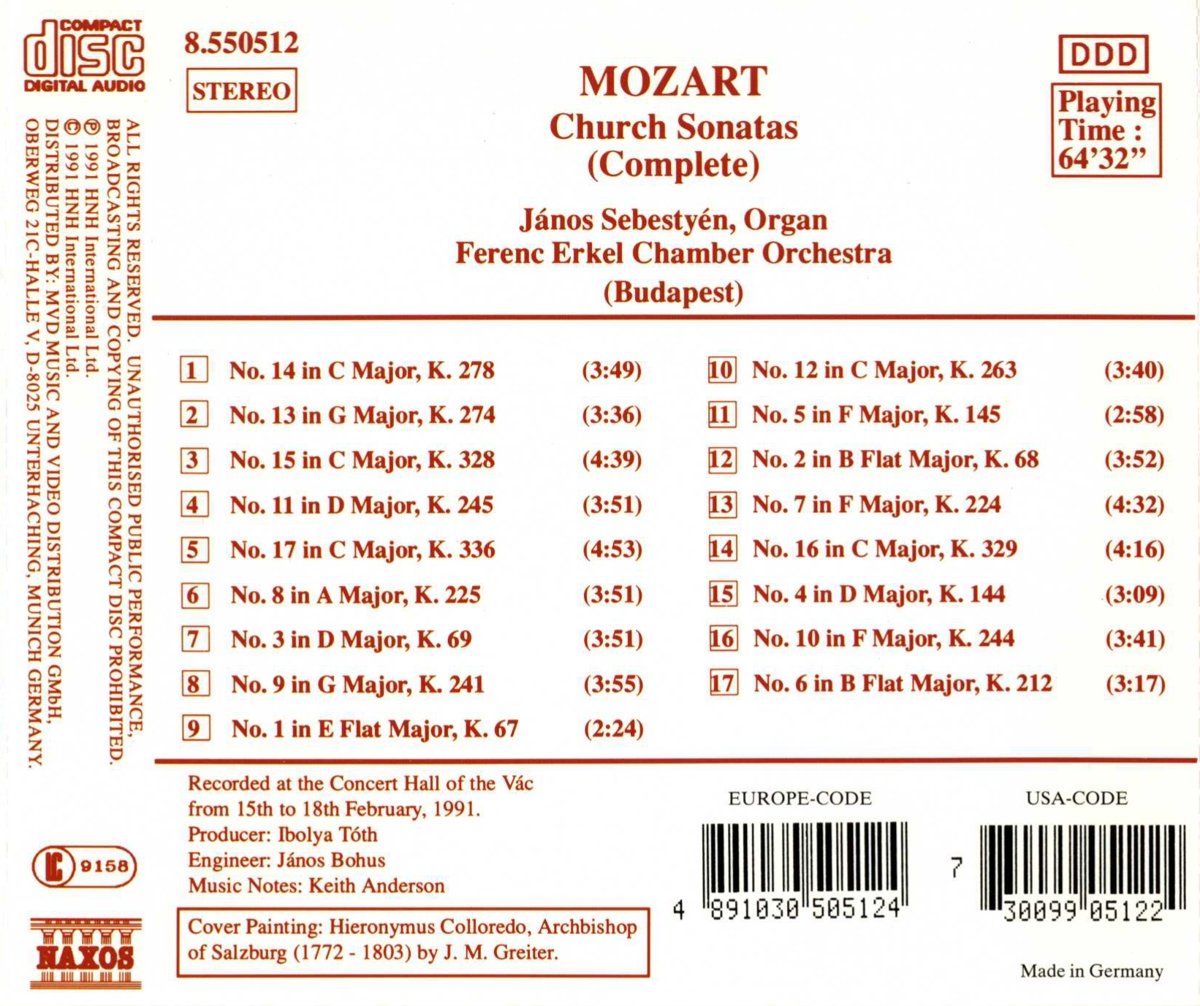 MOZART: Church Sonatas (Complete) - slide-1