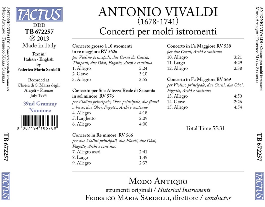 Vivaldi: Concerti per molti istromenti - slide-1