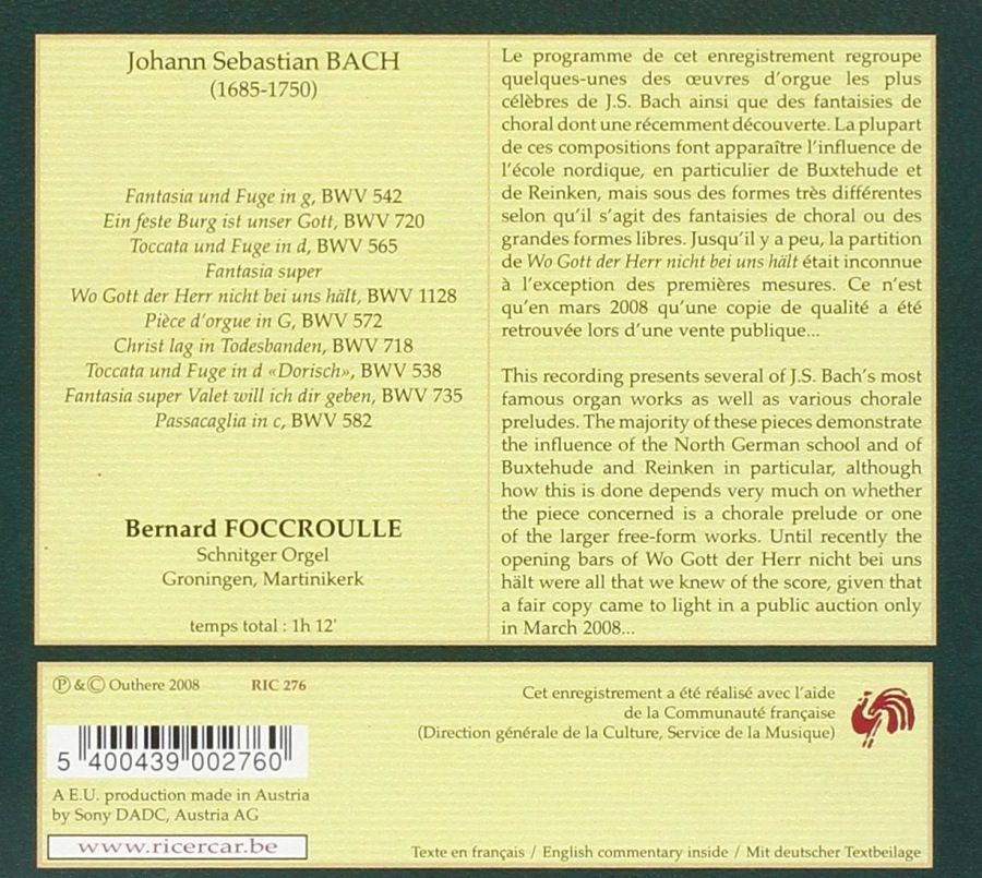 Bach: Toccaten & Fantasien für Orgel - slide-1
