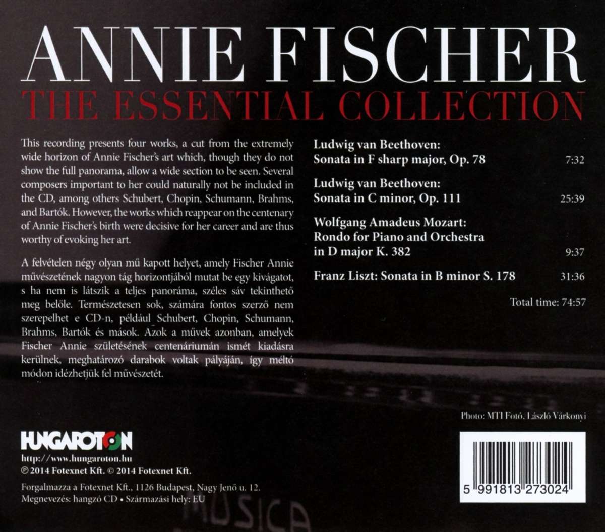 Annie Fischer: The Essential Collection - Beethoven; Mozart; Liszt - slide-1