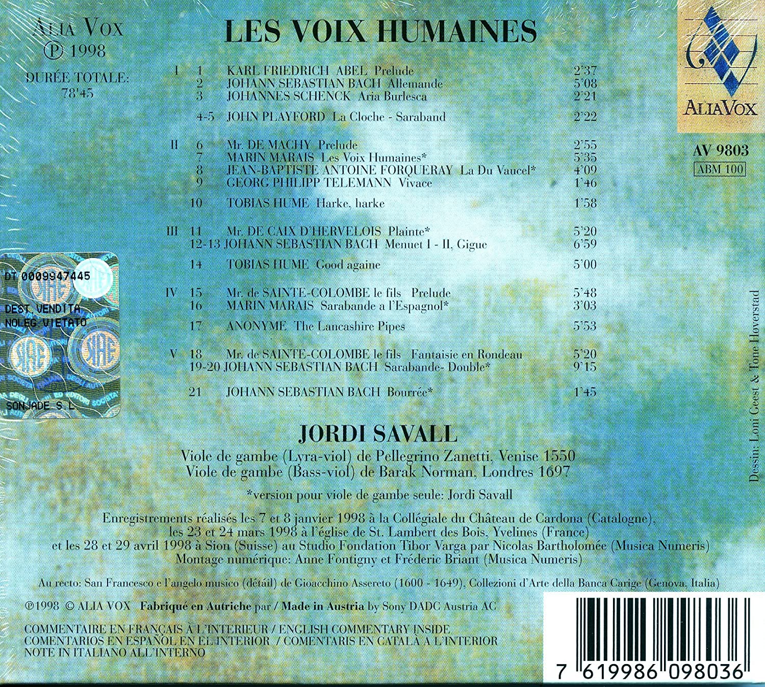 Les Voix Humaines; Bach, Marias, Abel - slide-1