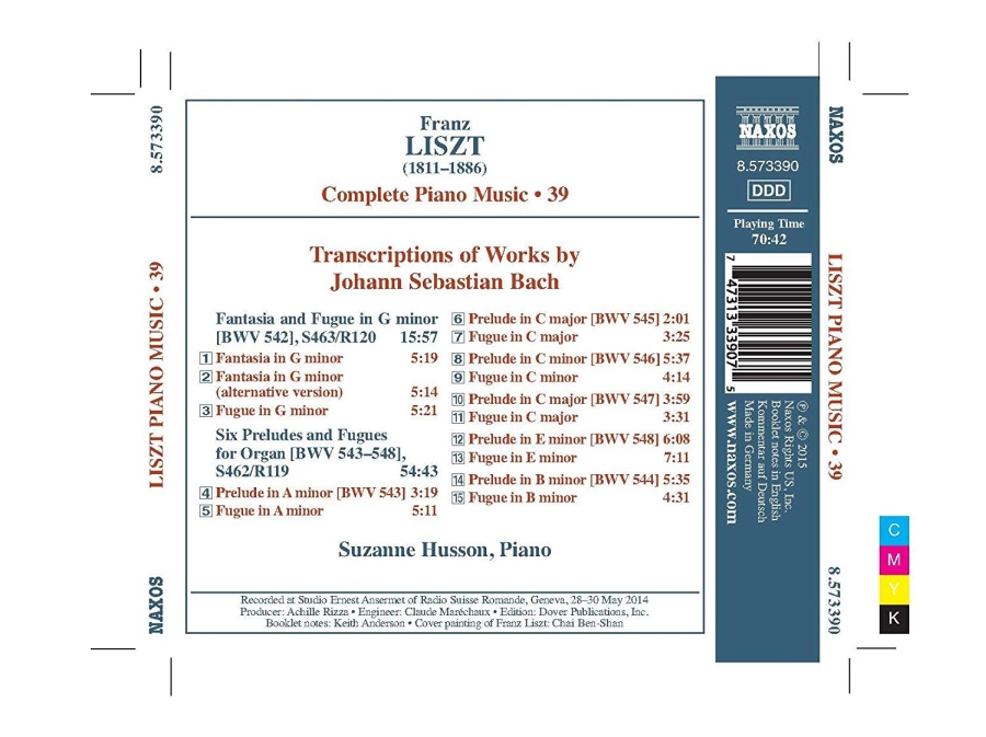 Liszt: Complete Piano Music Vol. 39 - Transcriptions of J.S. Bach - slide-1