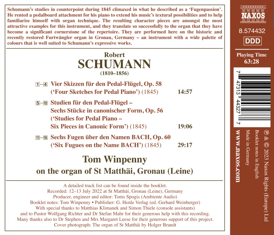 Schumann: Complete Organ Works - slide-1