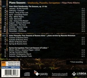 Piano Seasons - Tchaikovsky Piazzolla & Nisinman - slide-1