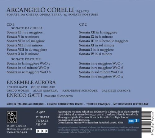 Corelli: Sonate da Chiesa Opera Terza (12 sonat op. 3), Sonate Postume (2 CD) - slide-1