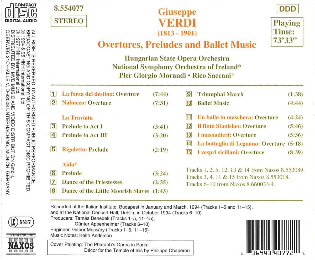 VERDI: Overtures, Preludes & Ballet Music - slide-1