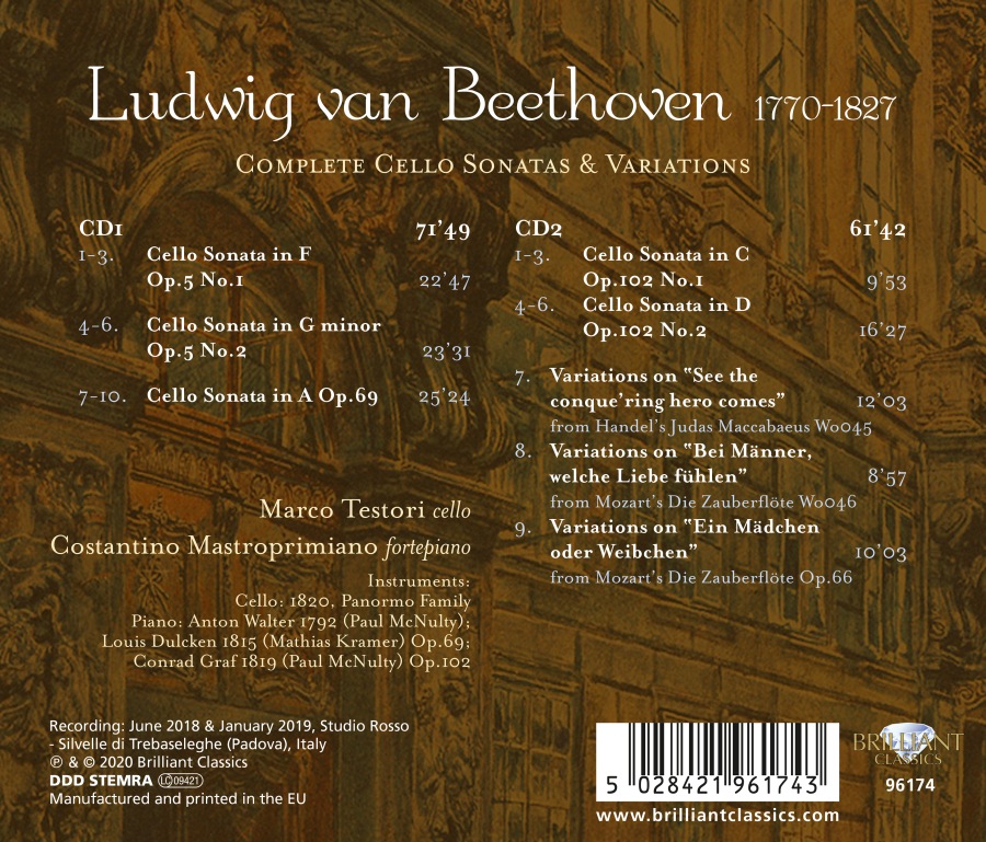Beethoven: Complete Cello Sonatas & Variations - slide-1