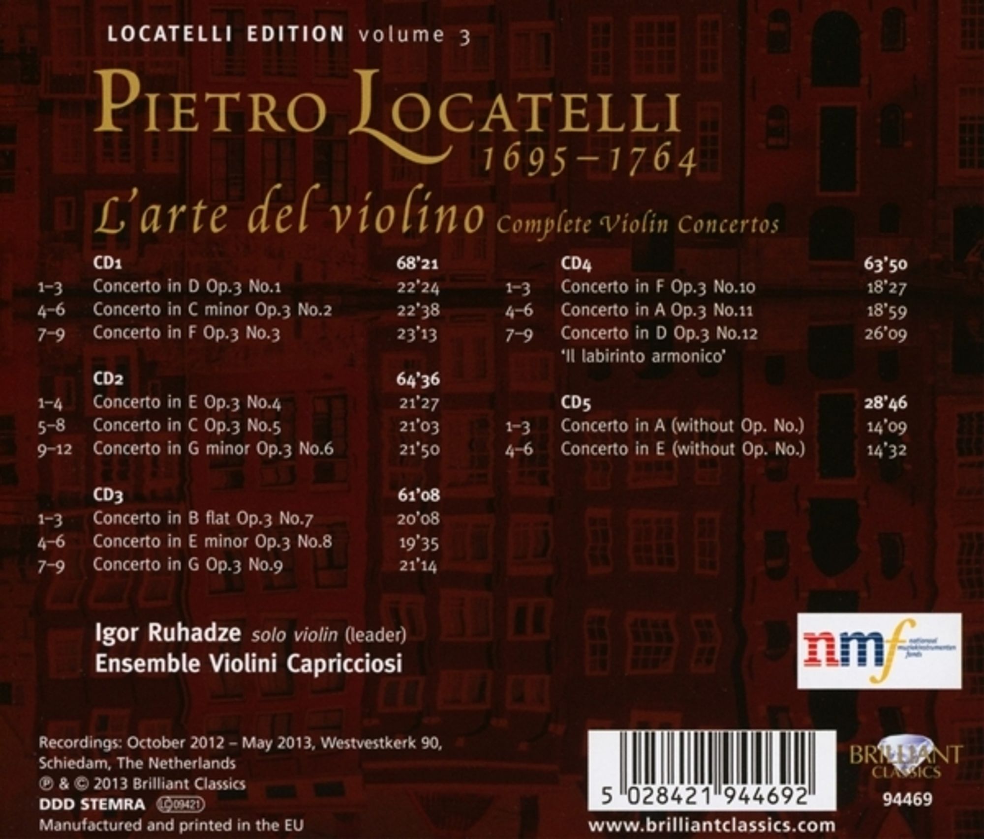 Locatelli: L'arte del violino, Complete Violin Concertos - slide-1