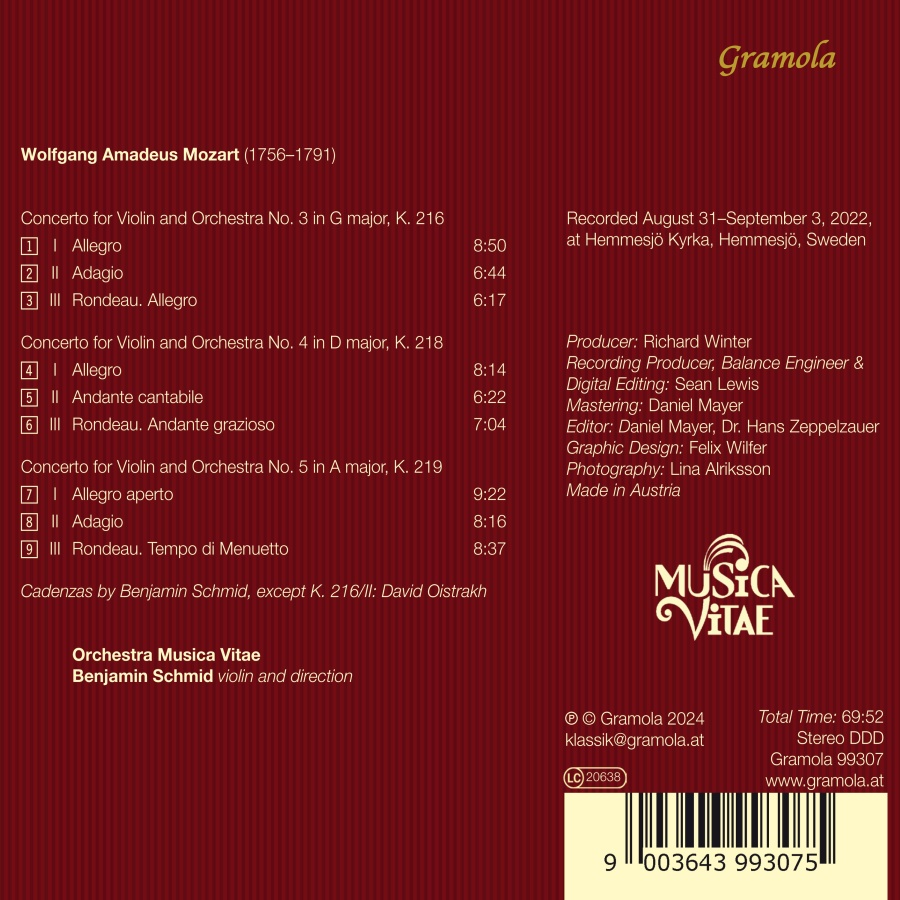 Mozart: Violin Concertos Nos. 3 - 5 - slide-1
