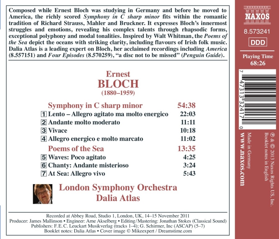 Bloch: Symphony in C sharp minor, Poems of the Sea - slide-1