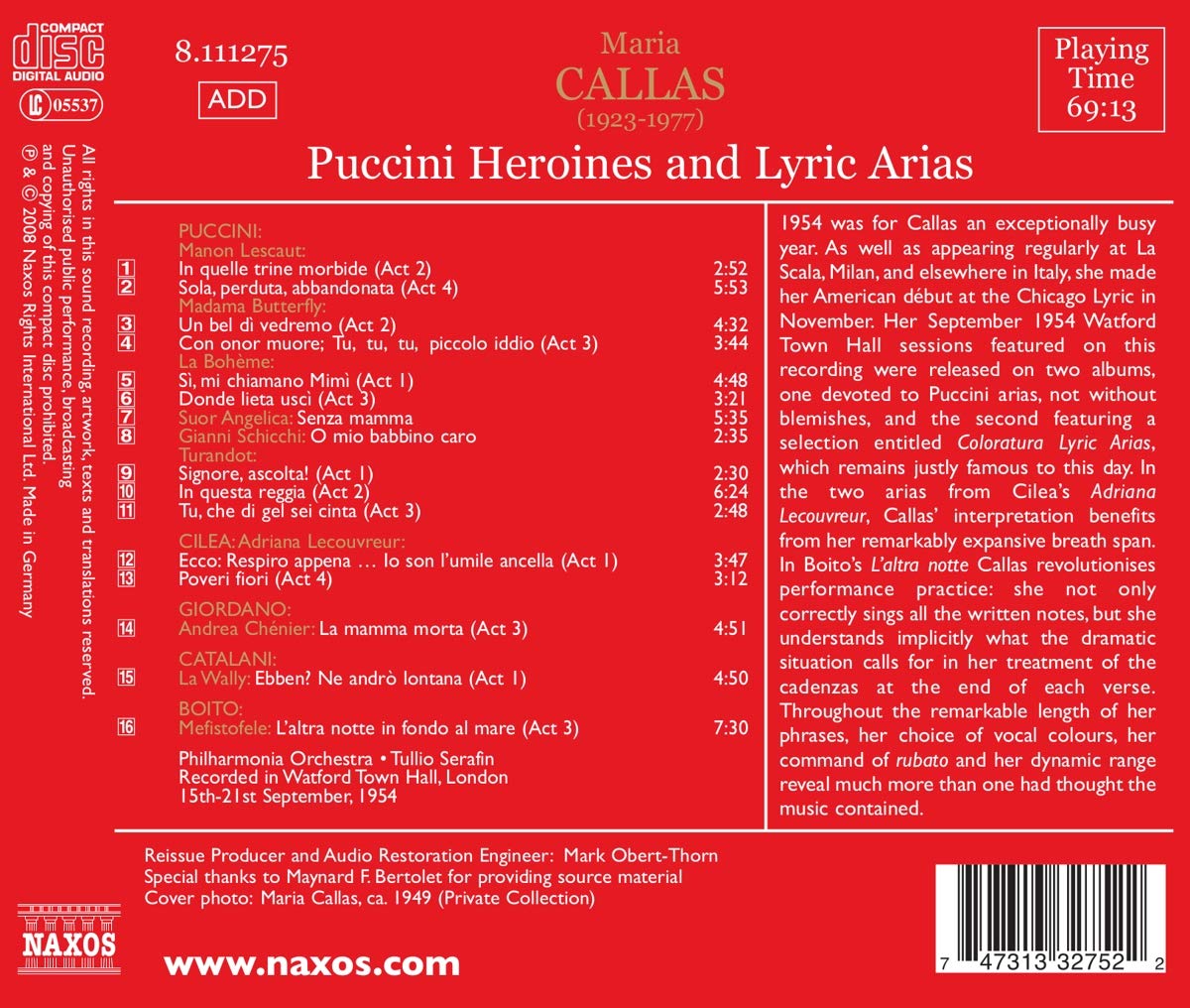Maria Callas - Puccini Heroines & Lyric Arias - slide-1