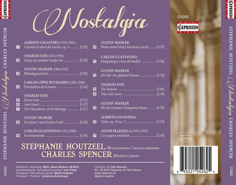 Nostalgia – Mahler, Ives, Ginastera, Piazzolla - slide-1