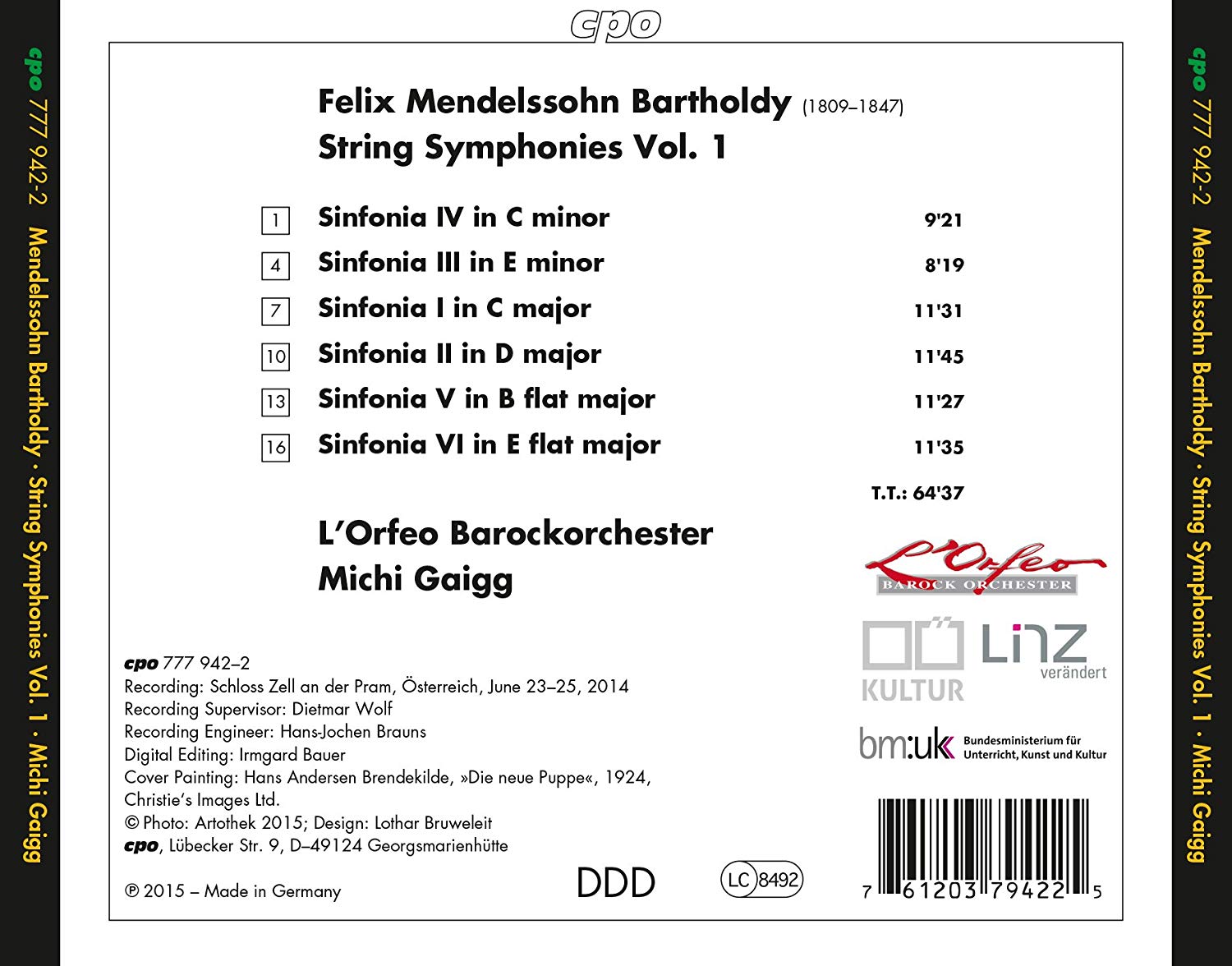Mendelssohn: String Symphonies Vol. 1 - slide-1