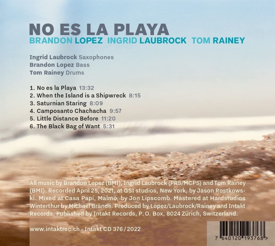 Laubrock/Lopez/Rainey: No Es La Playa - slide-1