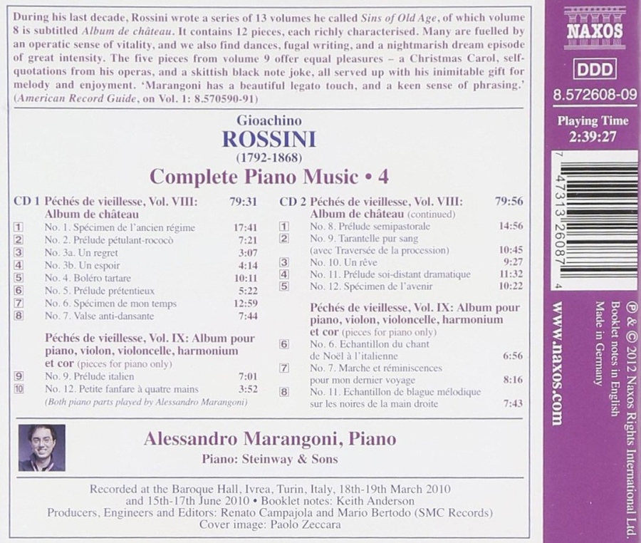 Rossini: Complete Piano Music Vol. 4 - Péchés de vieillesse - slide-1