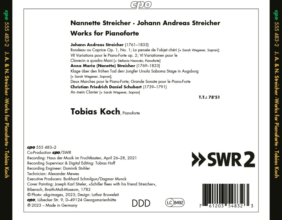 Streicher: Works for Pianoforte - slide-1