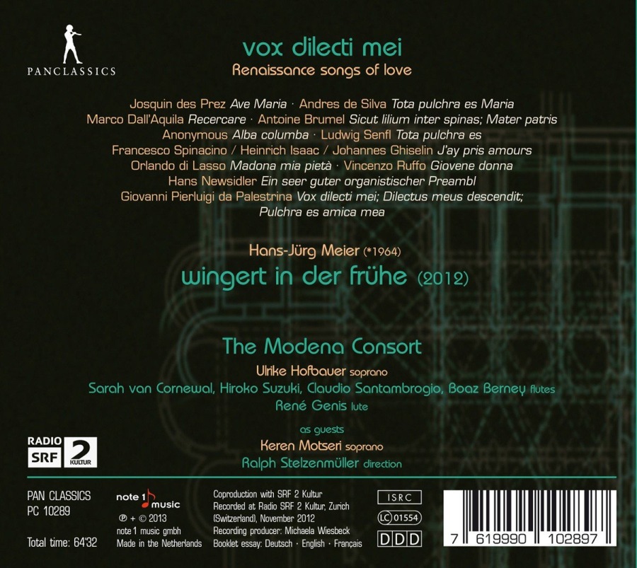 Vox dilecti mei – Renaissance songs of love - slide-1