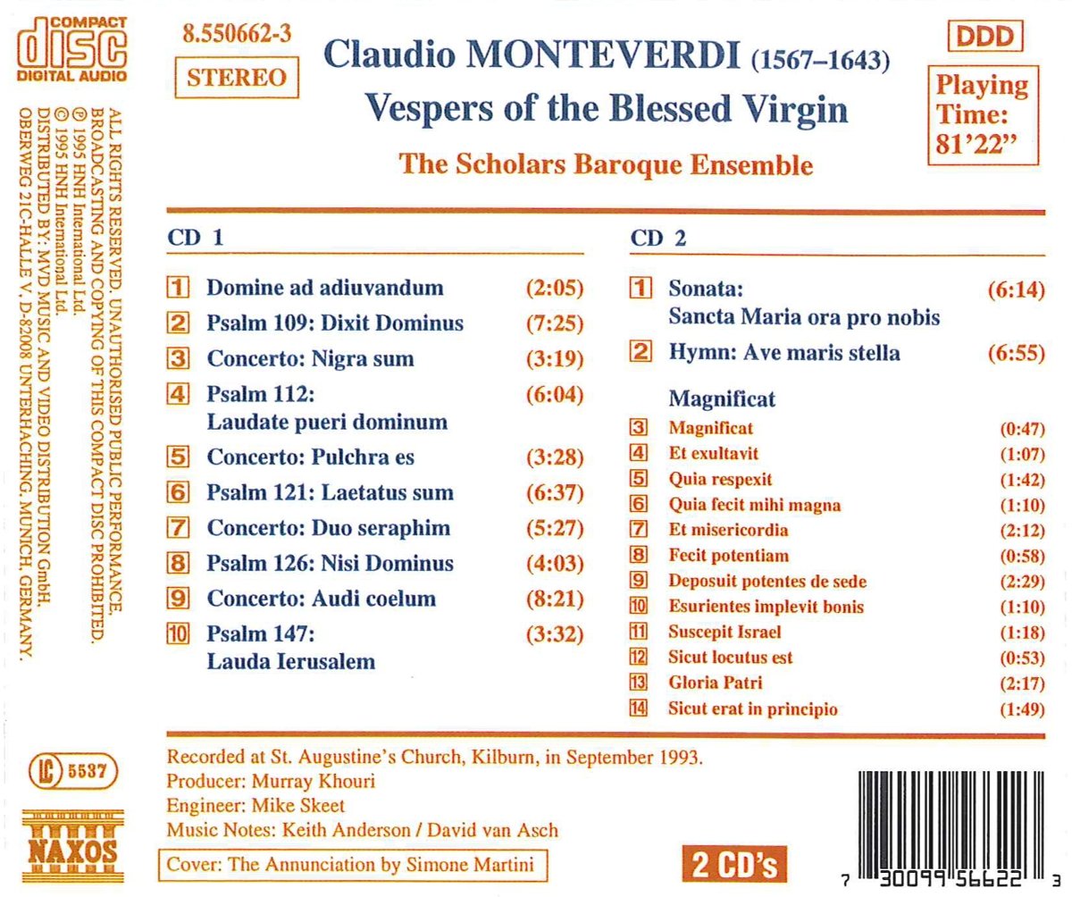 MONTEVERDI: Vespers of the Bles - slide-1