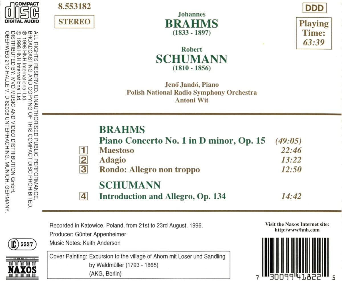 Brahms: Piano Concerto  1/ Schumann: Introduction & Allegro - slide-1