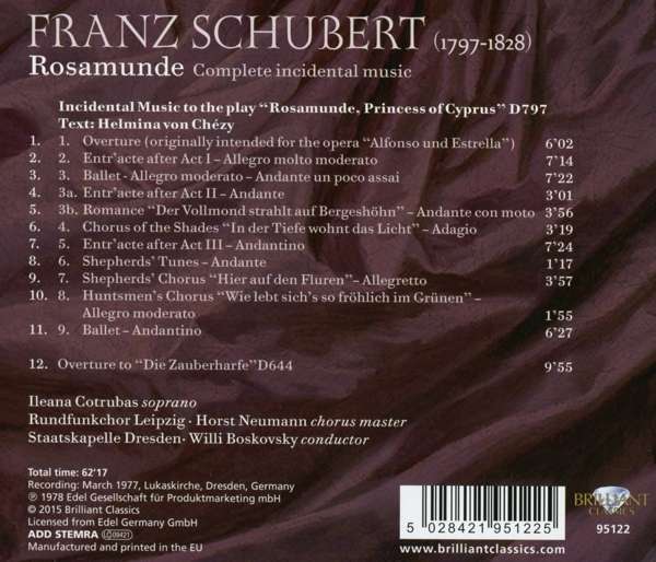 Schubert: Rosamunde Complete Incidental Music - slide-1