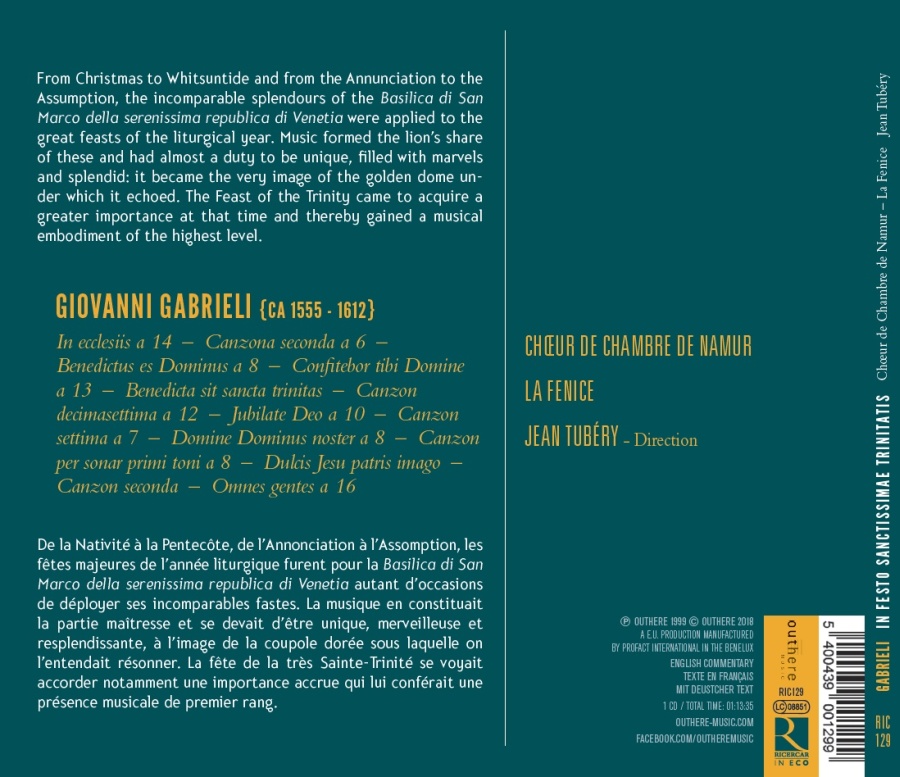 Gabrieli: In Festo Sanctissimae Trinitatis - slide-1