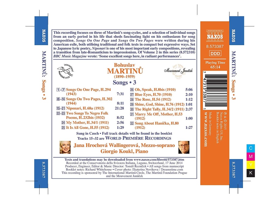 Martinu: The Rose - Songs Vol. 3 - slide-1