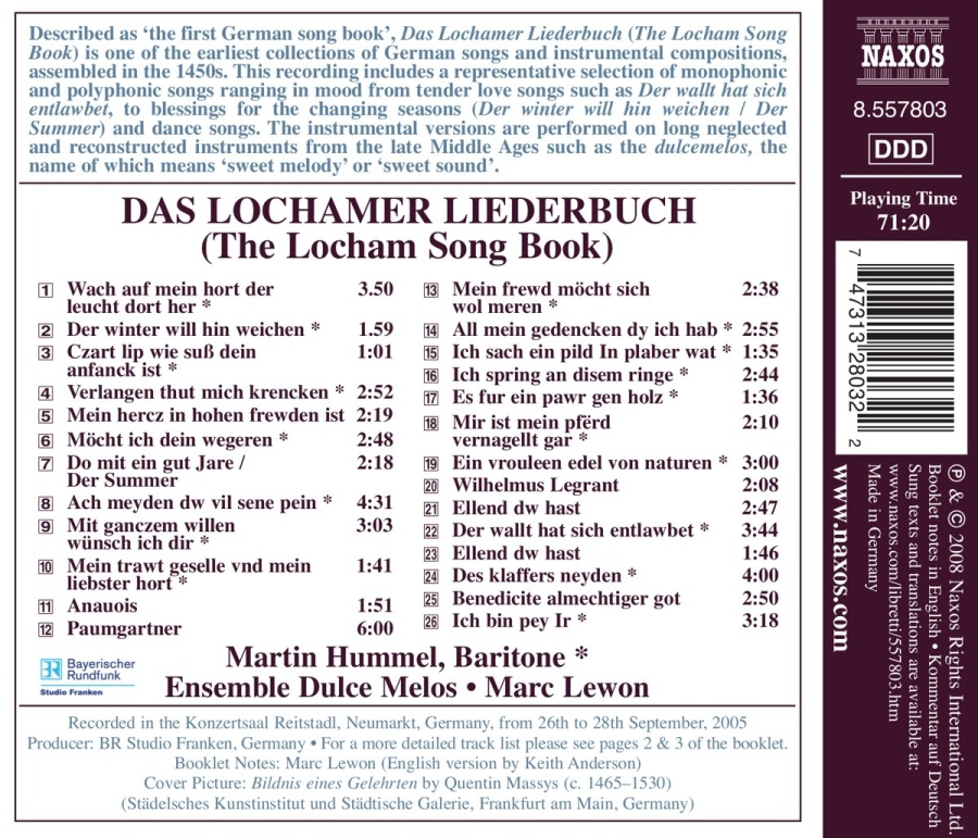 Lochamer Liederbuch - German Popular Songs from 15th Century - slide-1