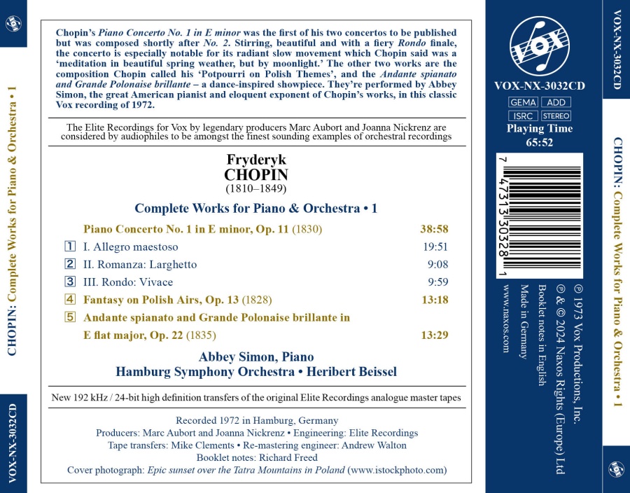 Chopin: Piano Concerto No. 1; Fantasy on Polish Airs - slide-1