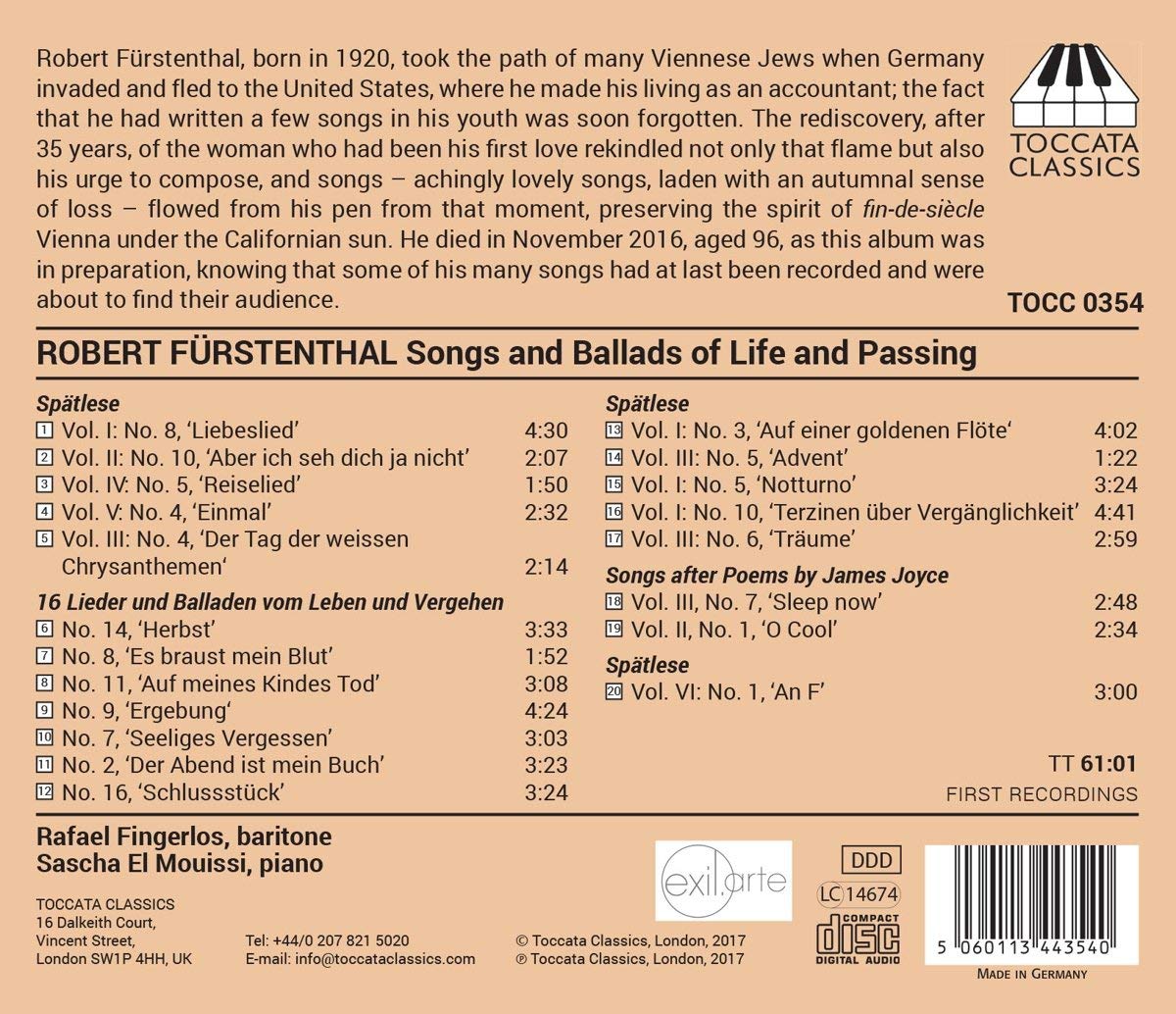 Fürstenthal: Songs and Ballads - slide-1