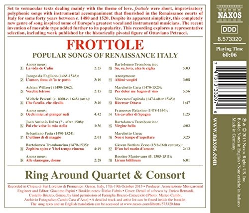 Frottole - Popular Songs of Renaissance Italy - slide-1