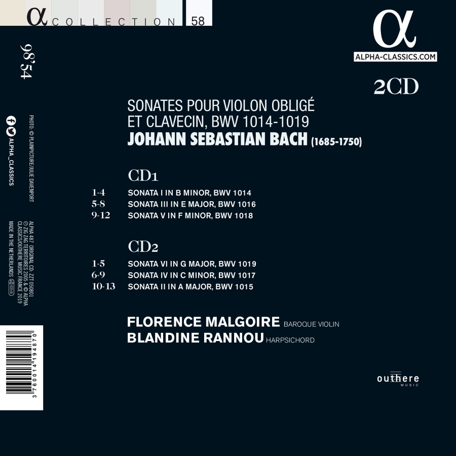 Bach: Sonates pour violon obligé et clavecin - slide-1
