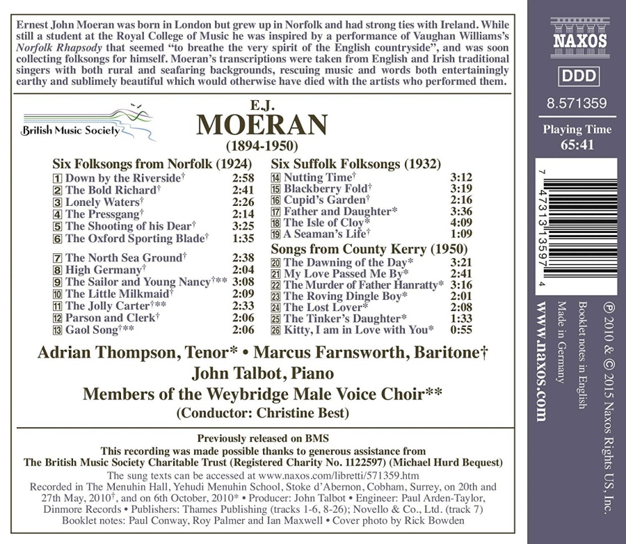 Moeran: Folksong Arrangements - slide-1