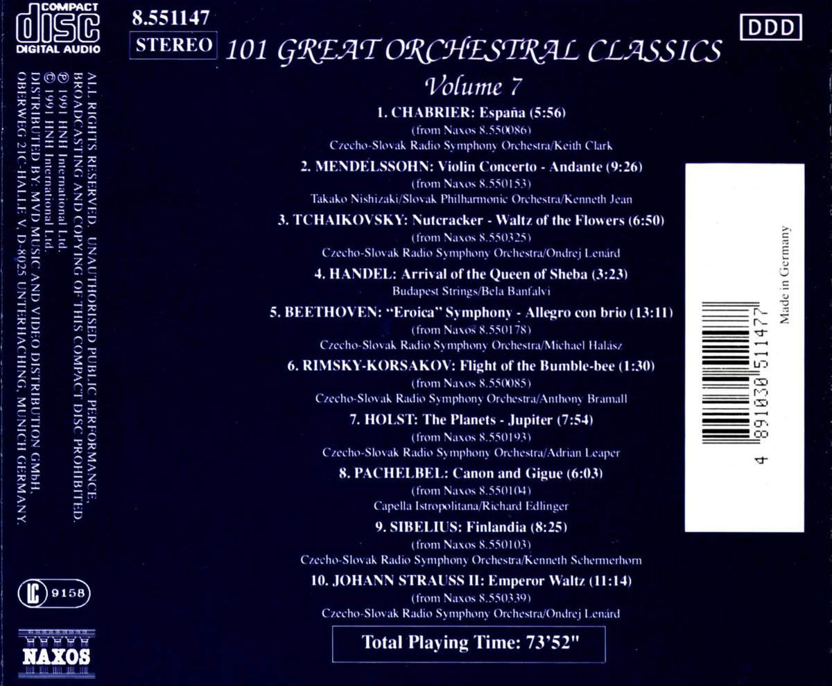 101 GREAT ORCHESTRAL CLASSICS vol. 7 - slide-1