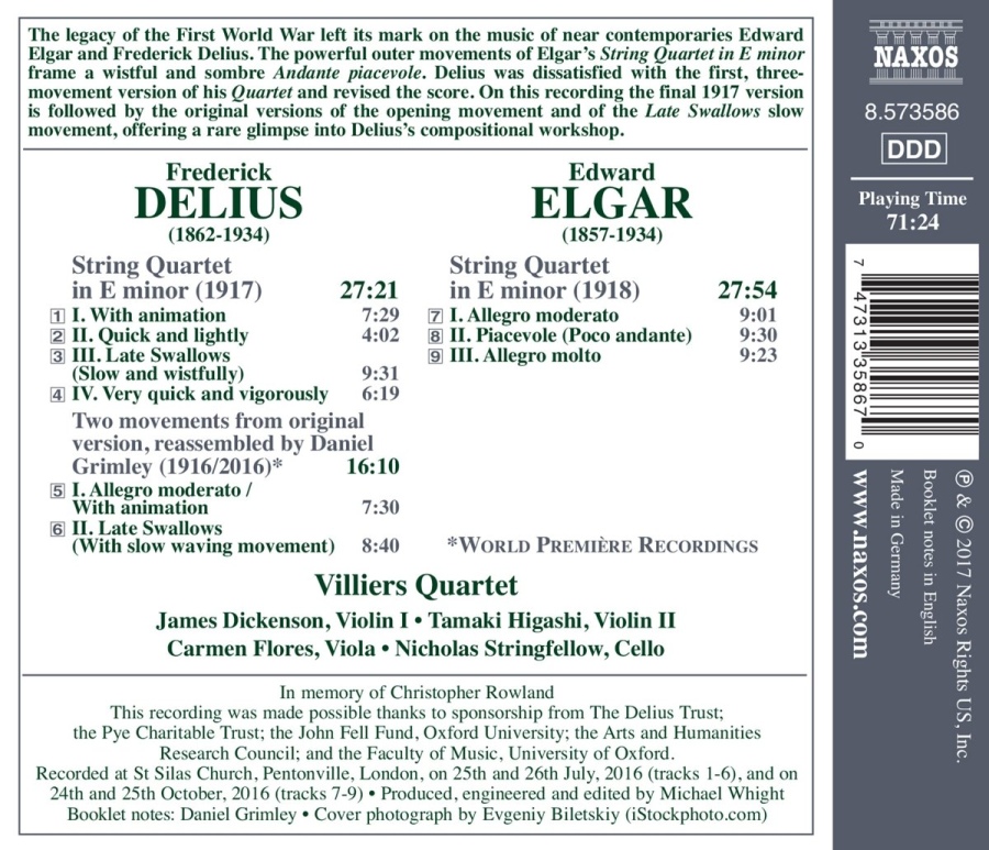 Elgar & Delius: String Quartets - slide-1