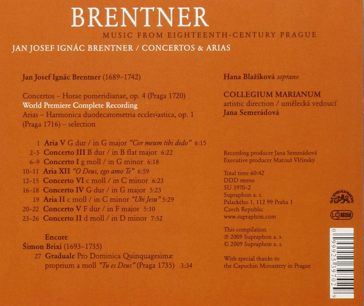 Brentner: Concertos & arias - slide-1