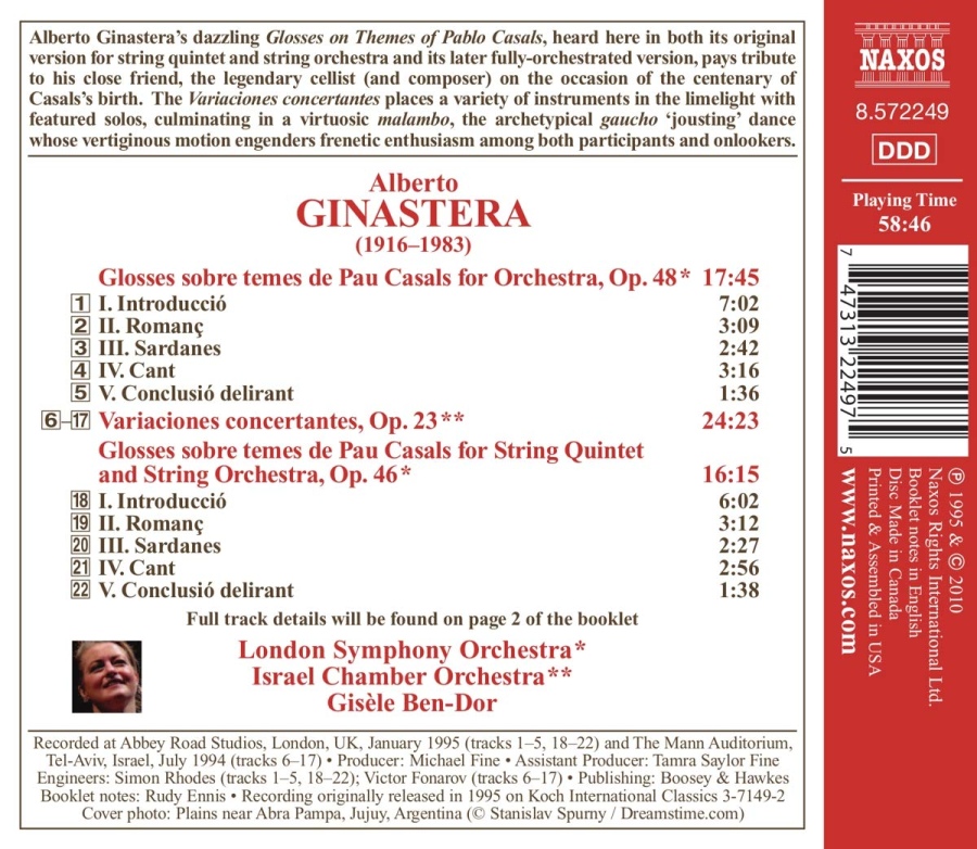 Ginastera: Glosses sobre temes de Pau Casals - slide-1