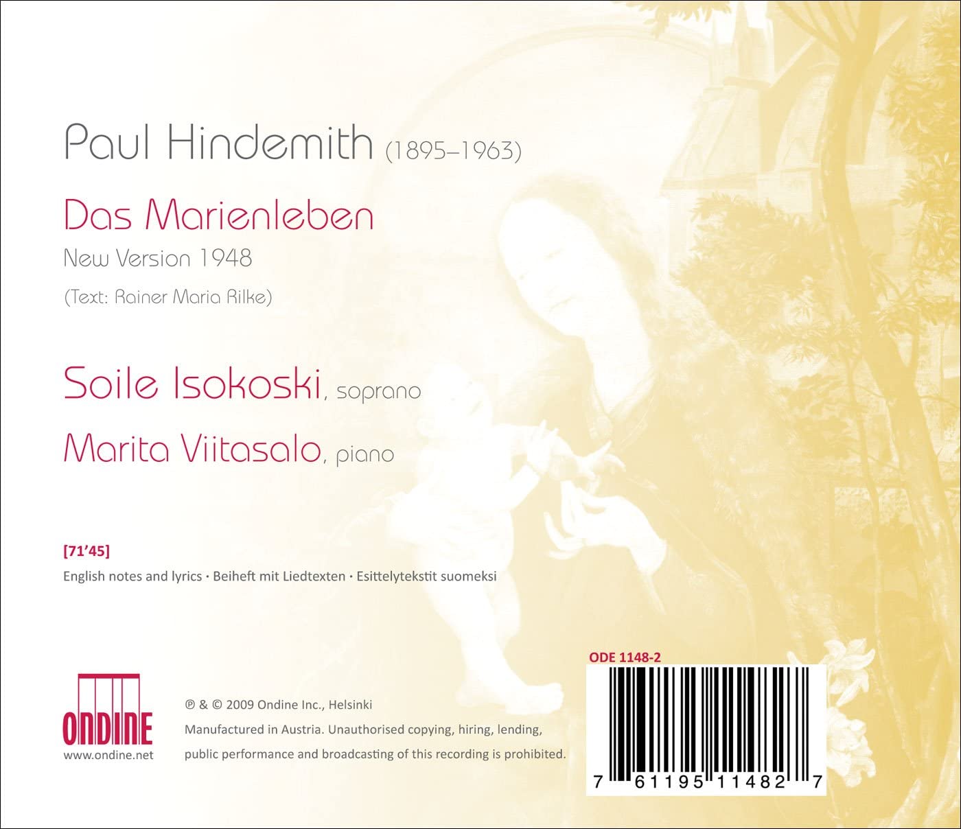 Hindemith: Das Marienleben - slide-1